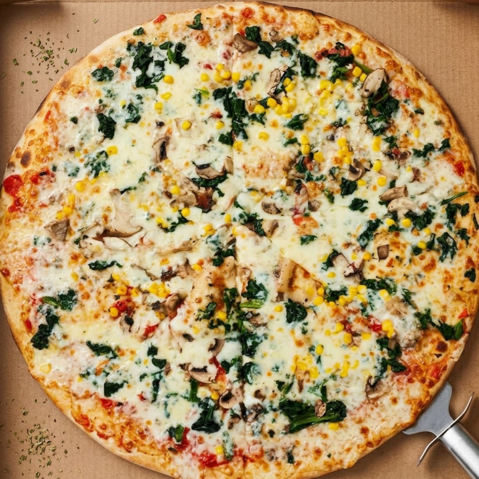Ispanaklı Pizza (Jumbo)