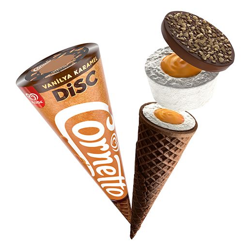 Cornetto Disc Vanilya Karamel (130 ml.)