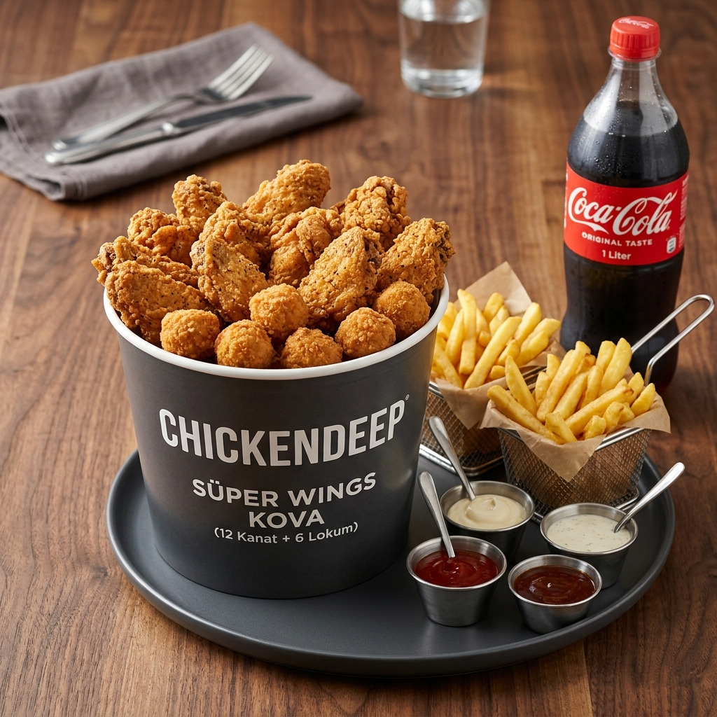 Süper Wings Kova (3 Kişilik) Menü