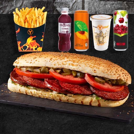 Patatesli Tam Porsiyon Ekmek Arası Sucuk Menü