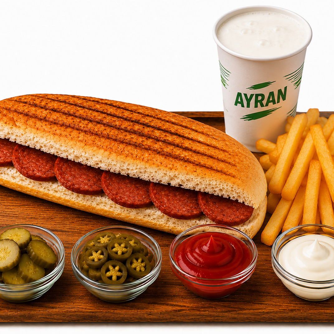 Tam Ekmek Sucuklu Tost Menü