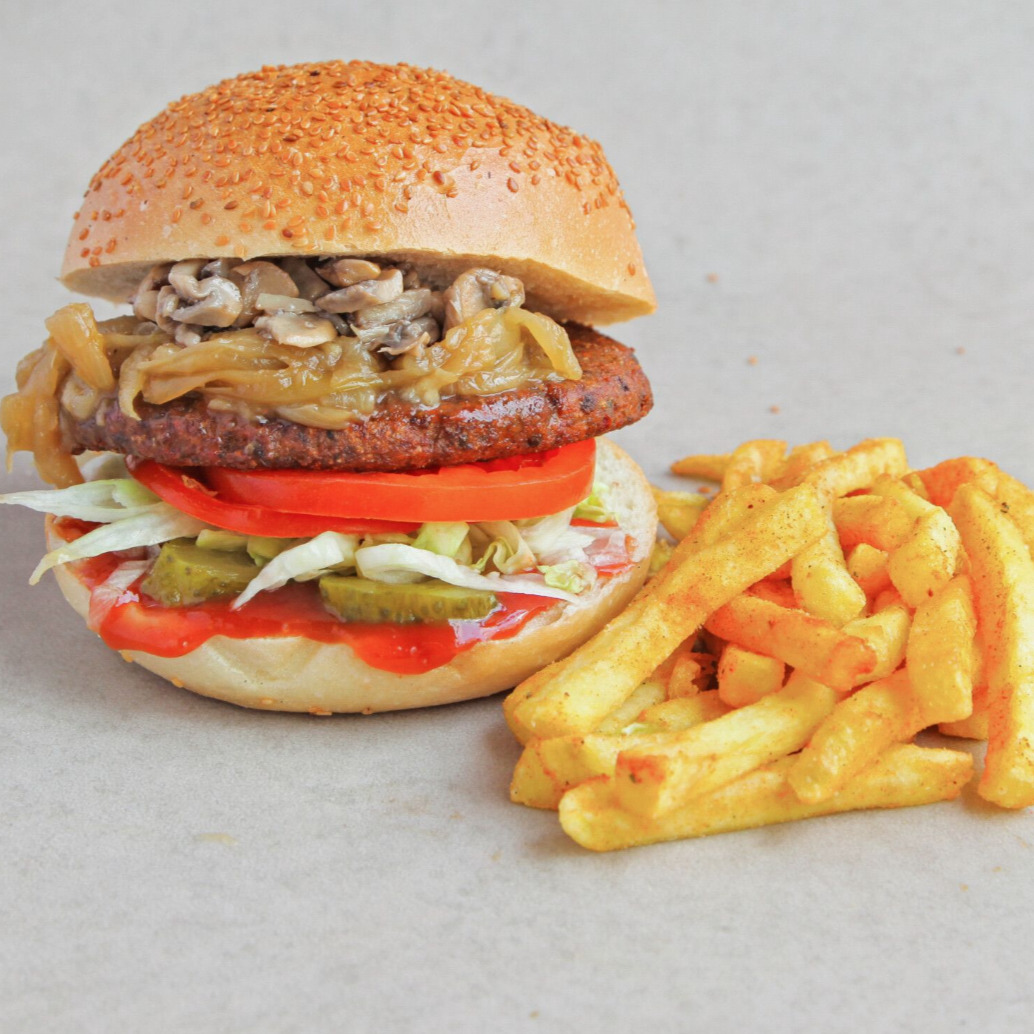Mushroom Vegan Burger