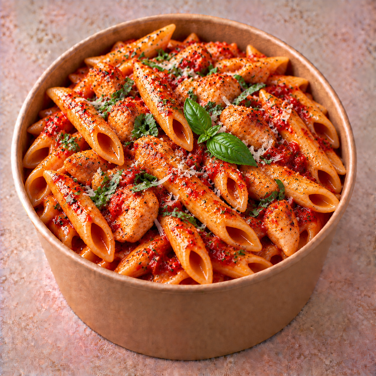 Arabiata Soslu Tavuklu Penne