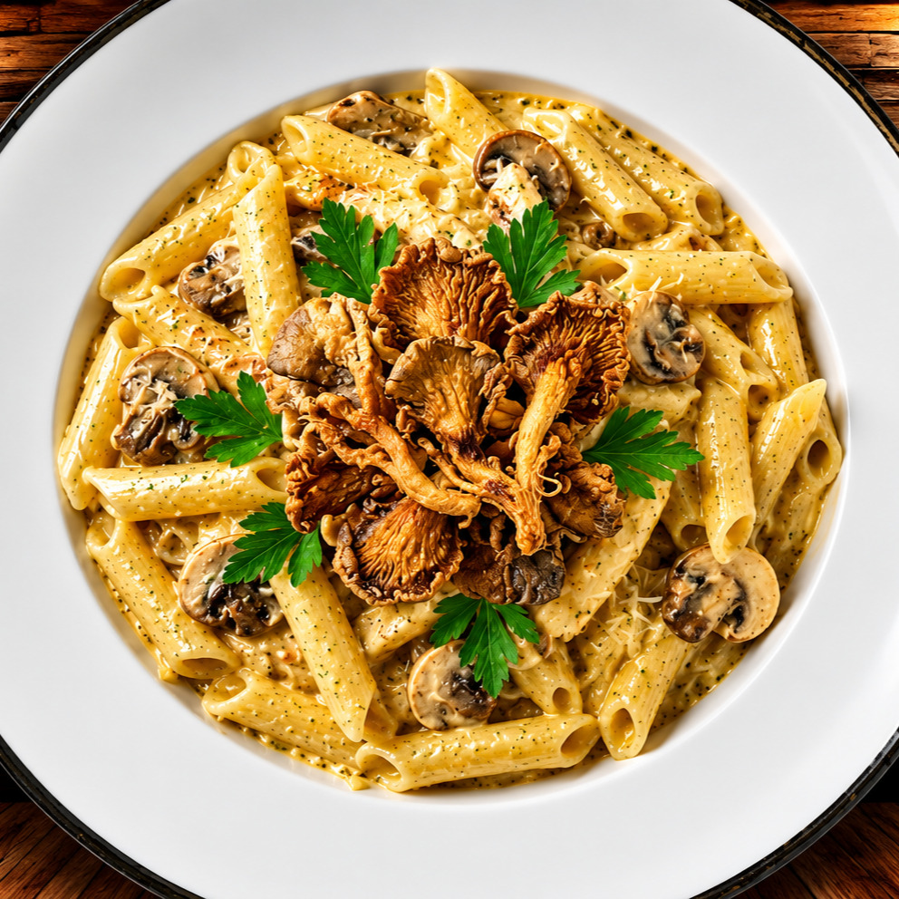 İstiridye Mantarlı Penne
