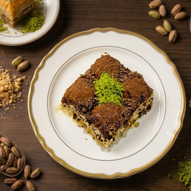 Fıstıklı Çikolatalı Soğuk Baklava 250 gr.
