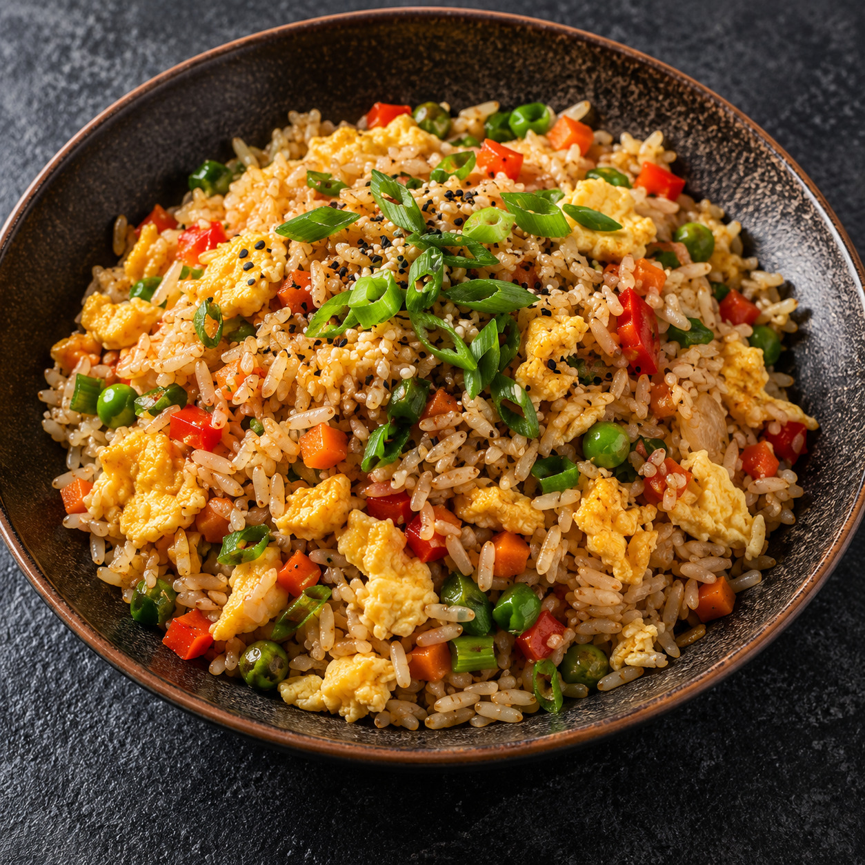 Yumurtalı Sebzeli Pilav