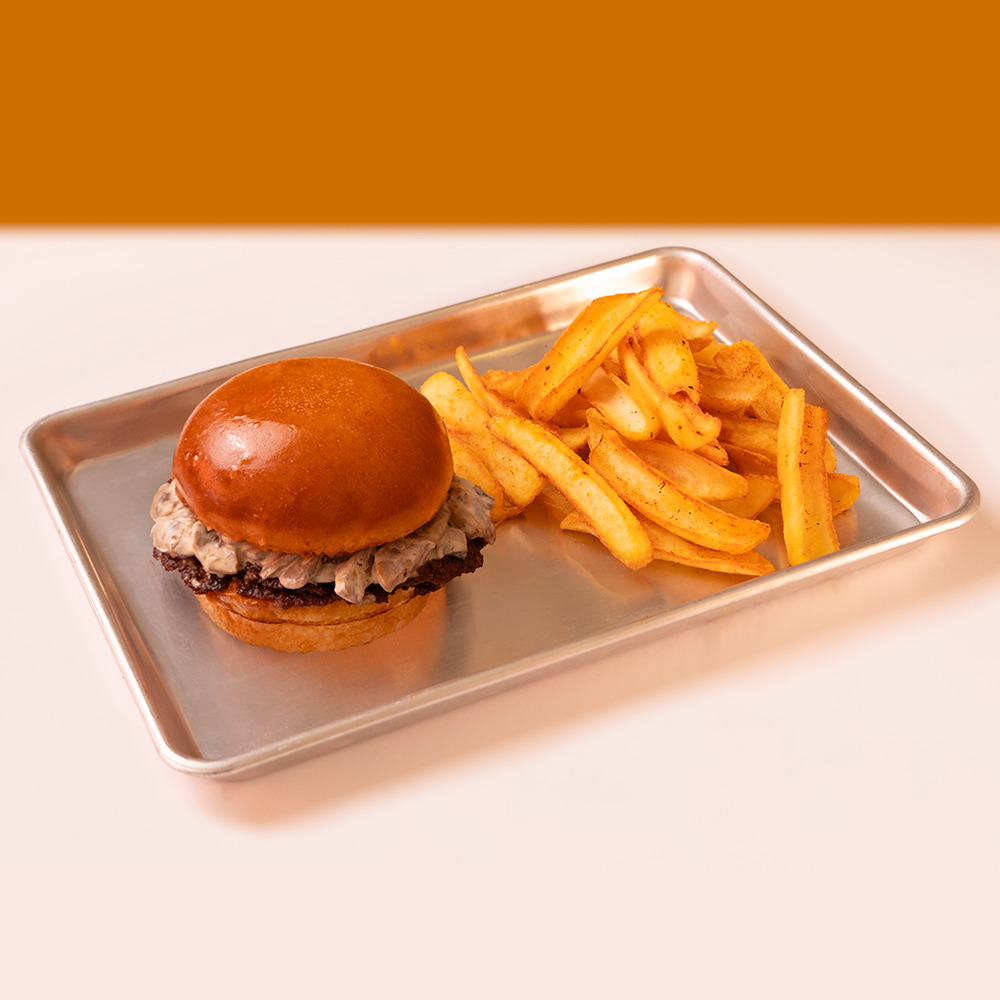 Mushroom Smash Burger