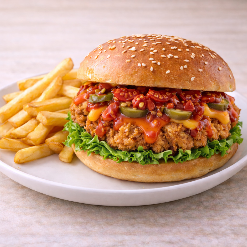 Babe on Fire Burger