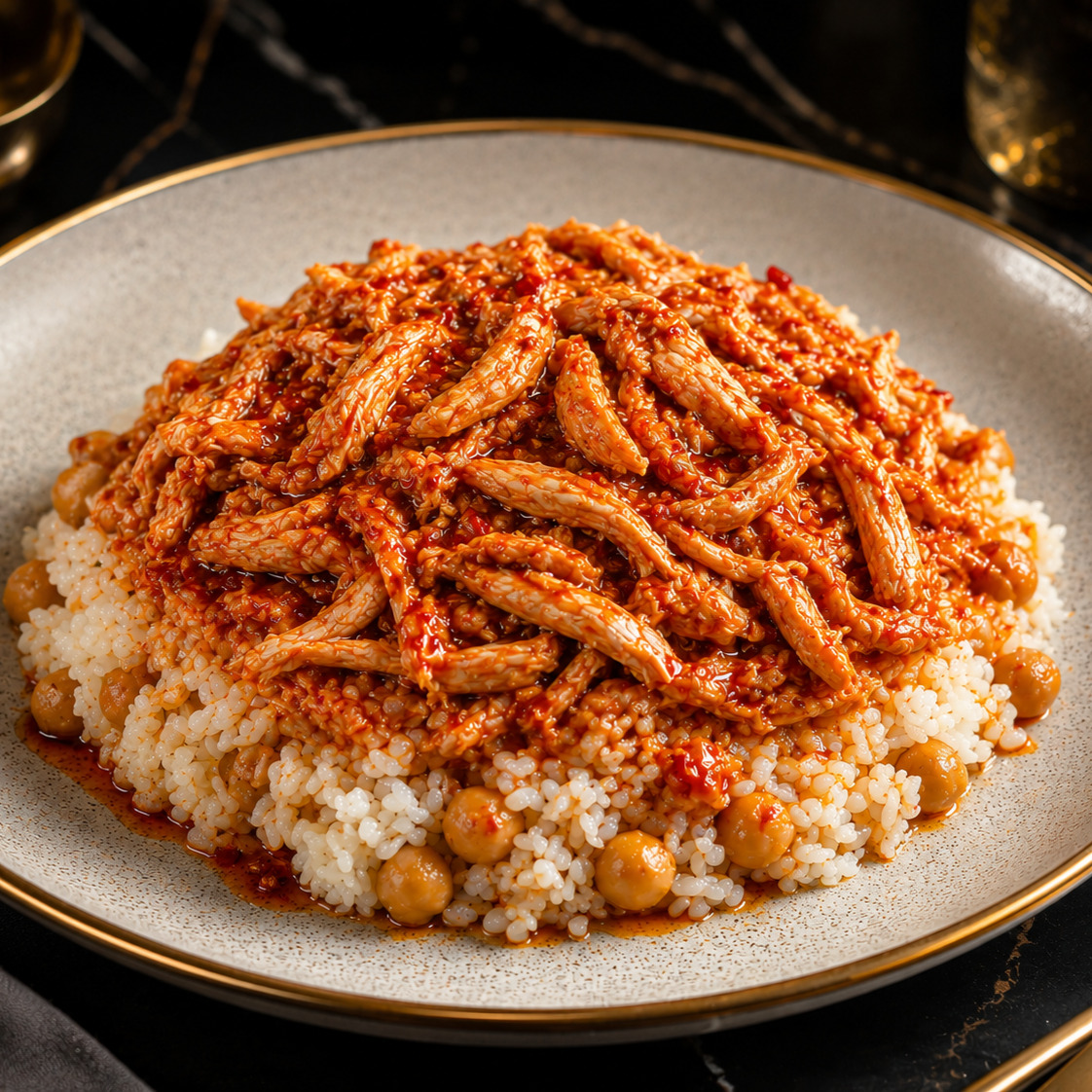Chili Soslu Tavuk Pilav