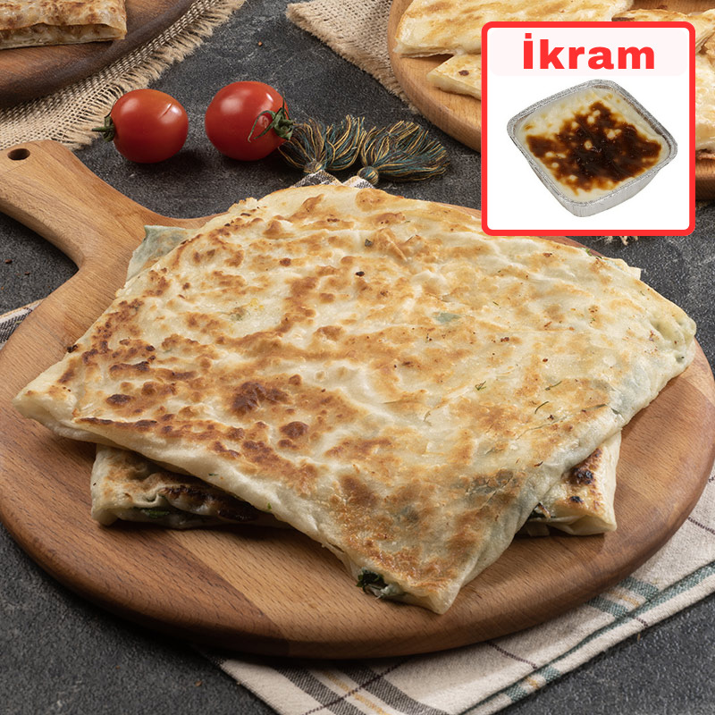 Patatesli Kaşarlı Ev Yapımı Gözleme + Hediye Sütlaç