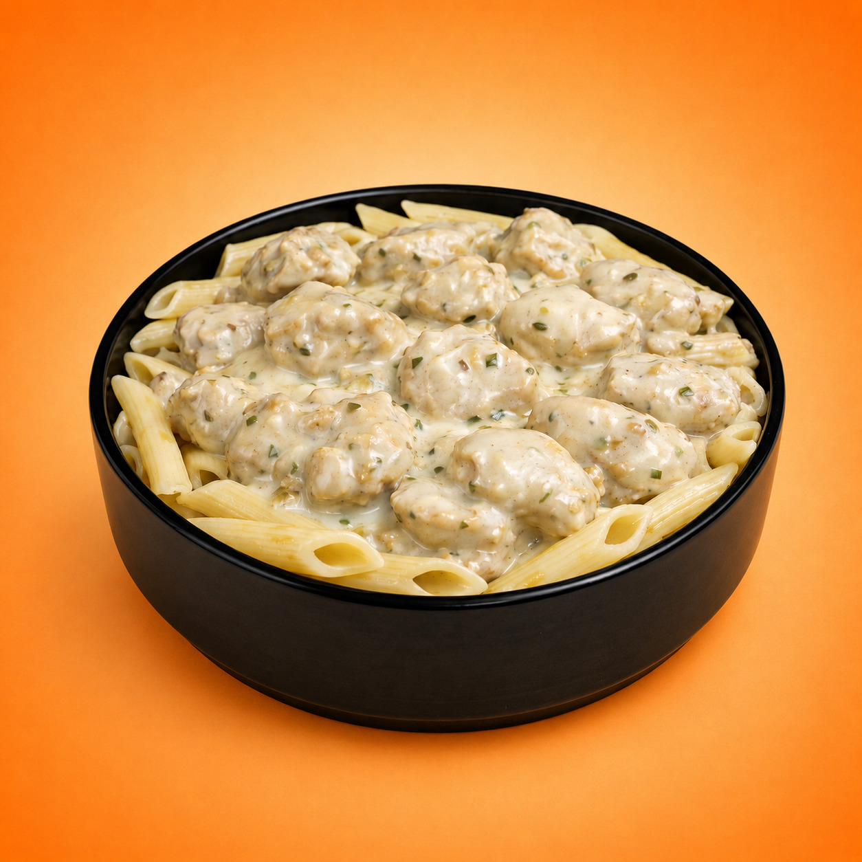 Dağ Kekikli Bademli Soslu Tavuklu Makarna
