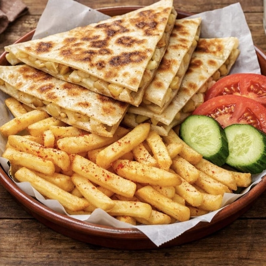 Peynirli gözleme menü