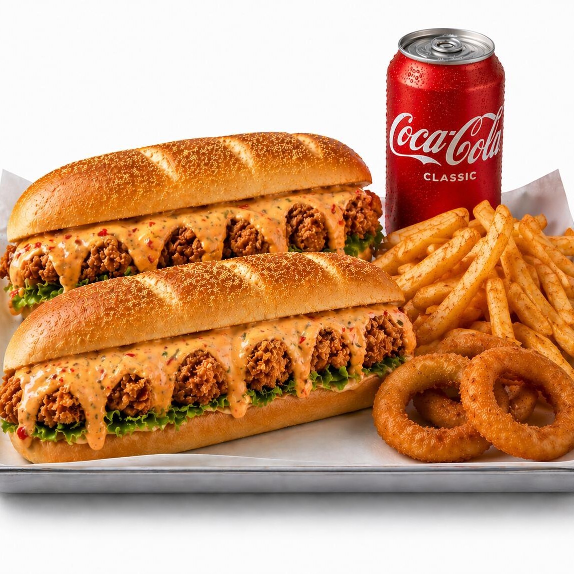 2’li Chef Cajun Sandwich Coca Cola Menü