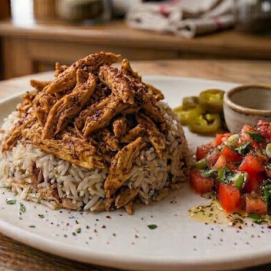 Fajita Çeşnili Tavuk Pilav