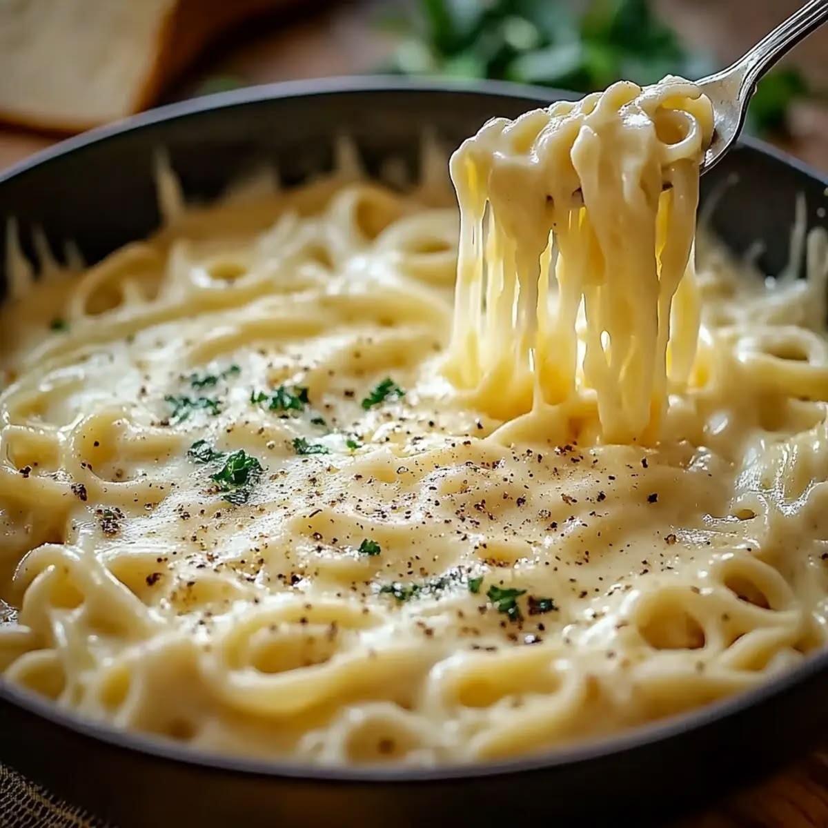 Kaşarlı Kremalı Spagetti