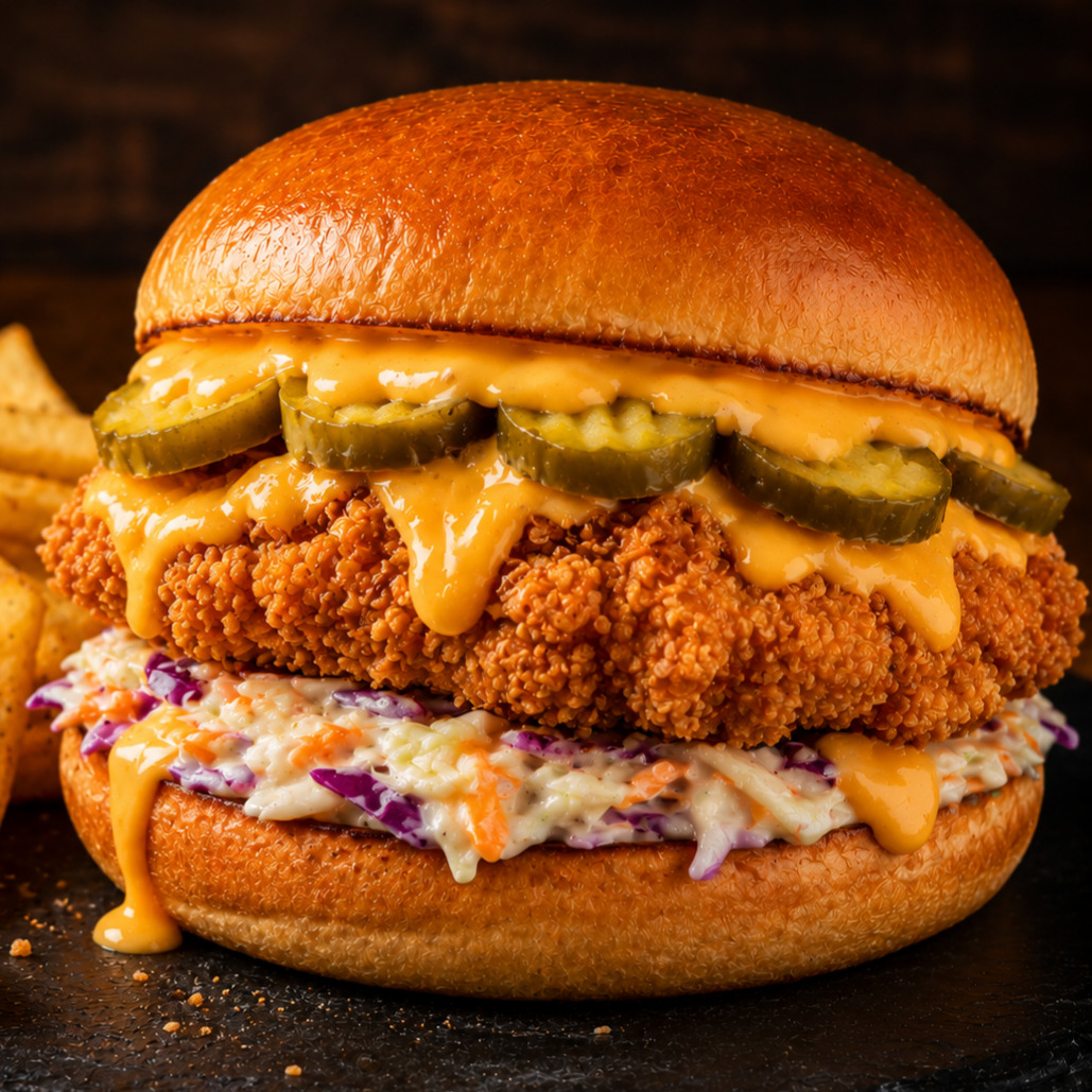 Coleslaw Chicken Burger
