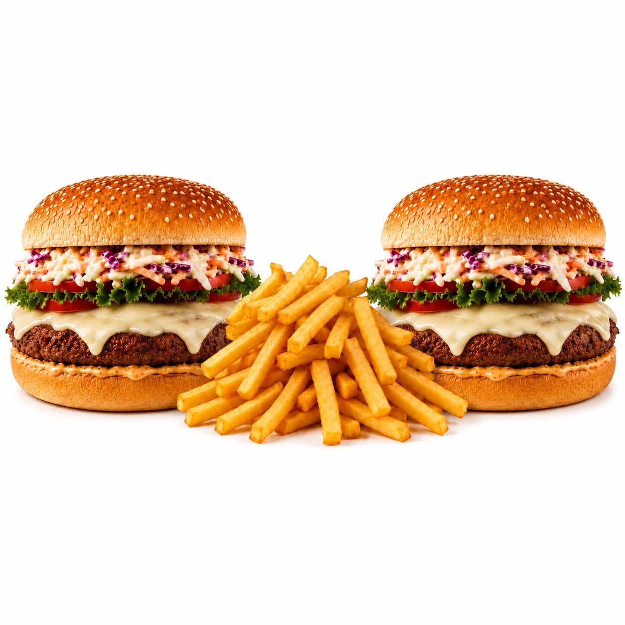 İkili Mega Kaşarlı Burger