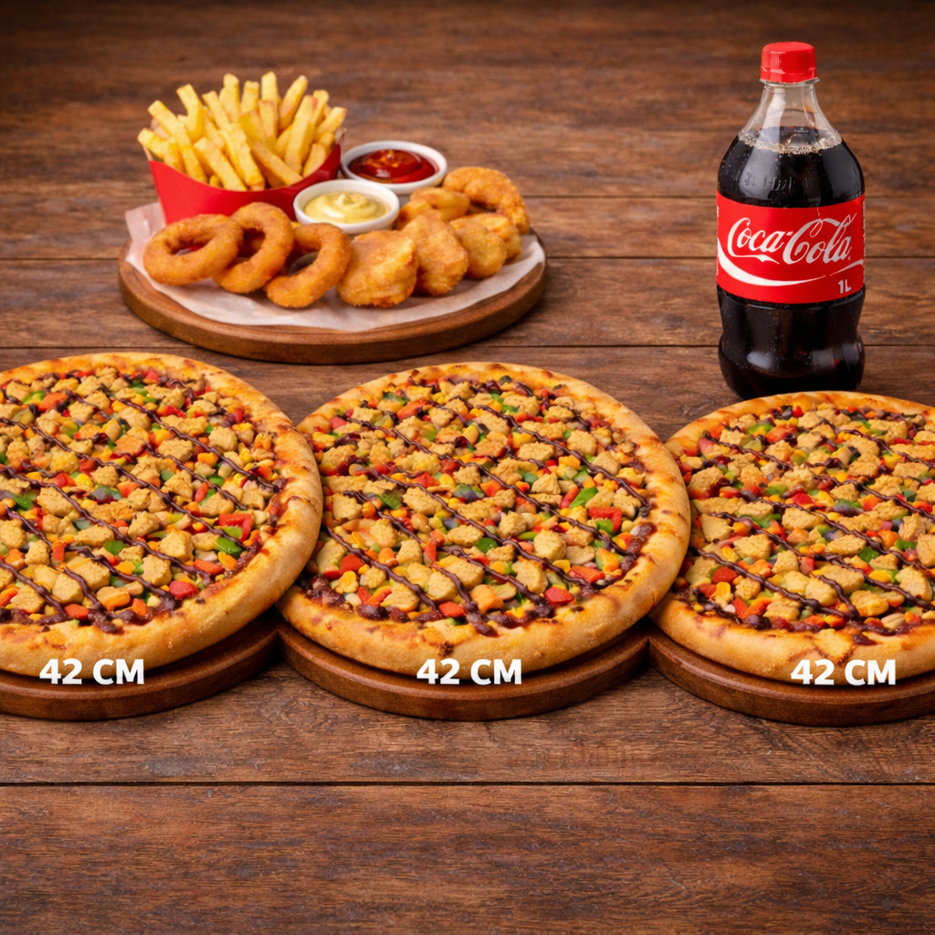 Artisan 3'lü Jumbo (42cm) Pizza Aile Menü