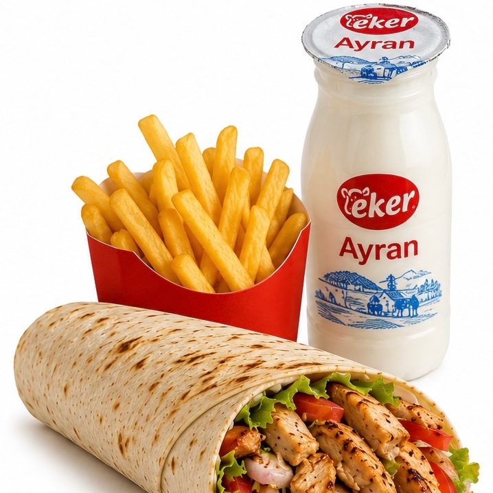 Tavuk Döner Menü (150 gr)