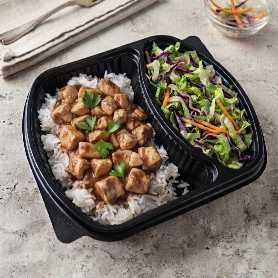 Barbekü Soslu Tavuklu Pilav