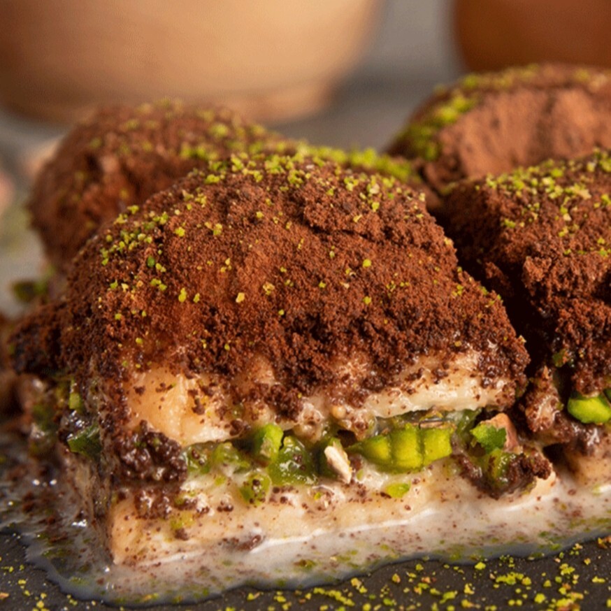 Fıstıklı Çikolatalı Soğuk Baklava (500 gr)