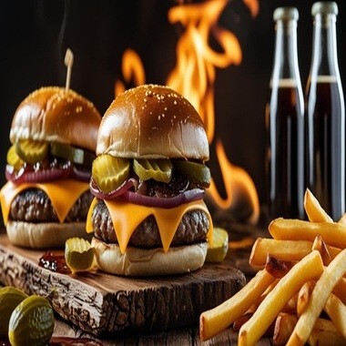 İkili Ches Burger Menü