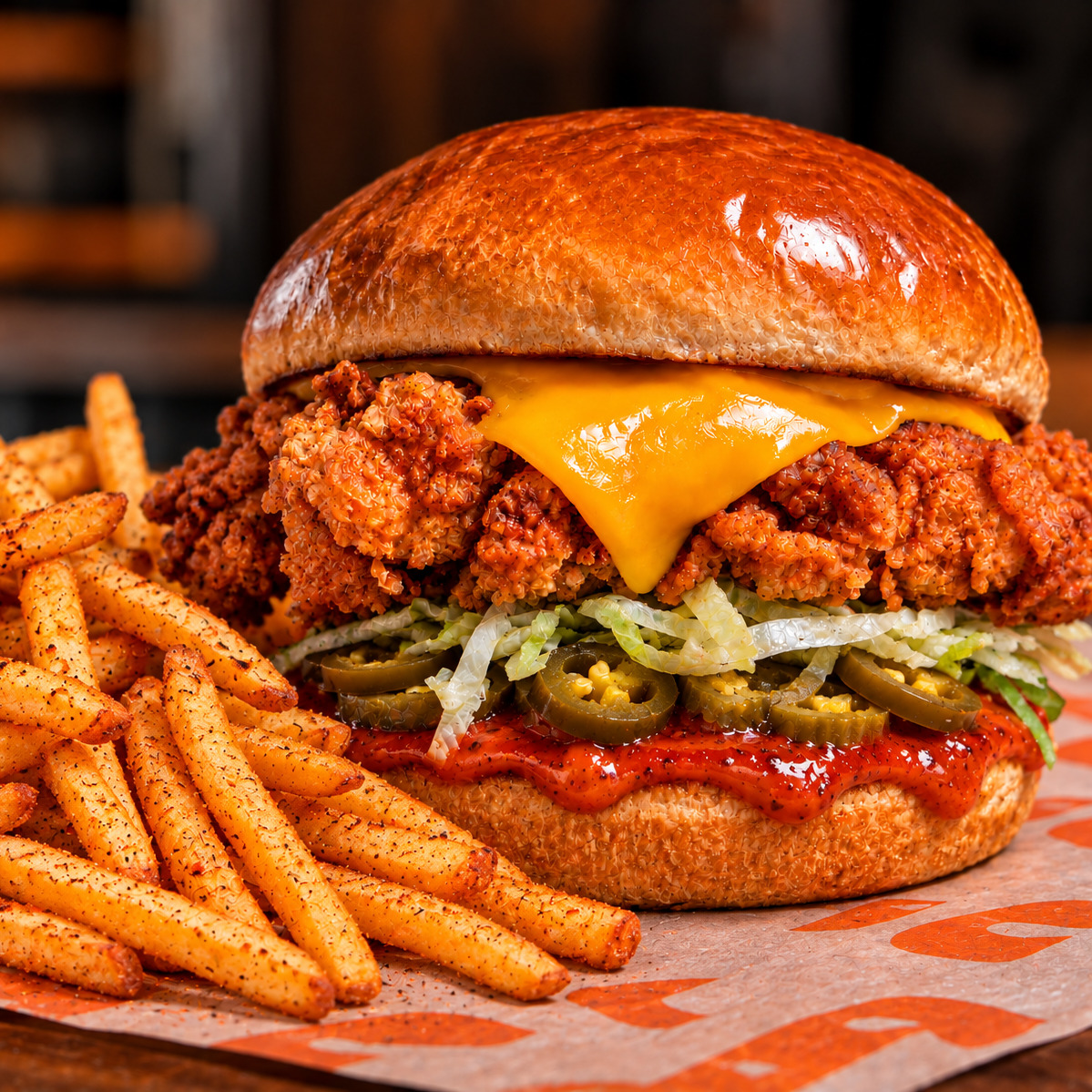 Acı Sriracha V Burger