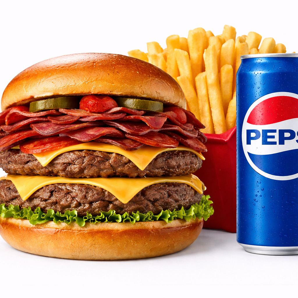 Dubleks Mr Chef Burger Menü
