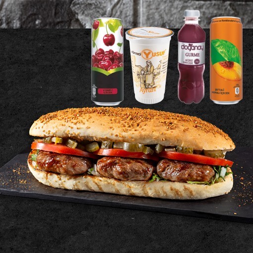 Yarım Porsiyon Ekmek Arası Köfte Menü
