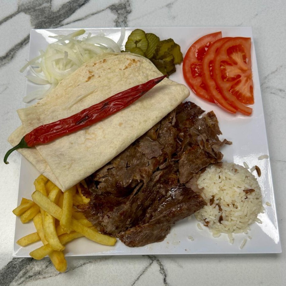 Pilav Üstü Yaprak Et Döner Servis ( 250 Gram )