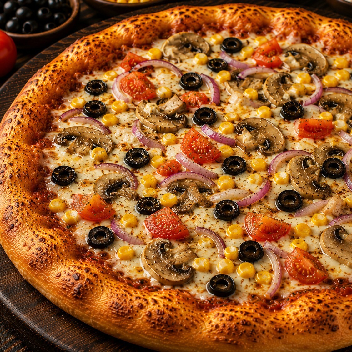 Sebzelim Pizza (Büyük Boy)