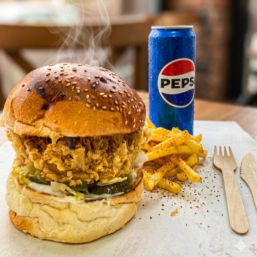 Crispy Chicken Burger Menü