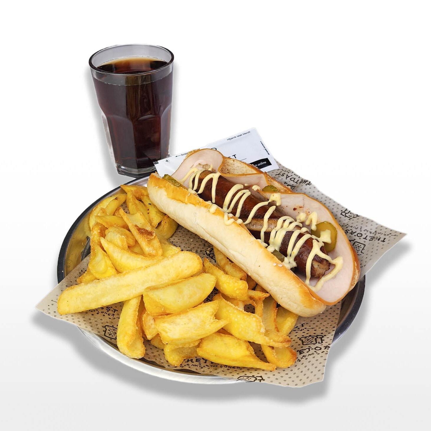 White Hot Dog Menü