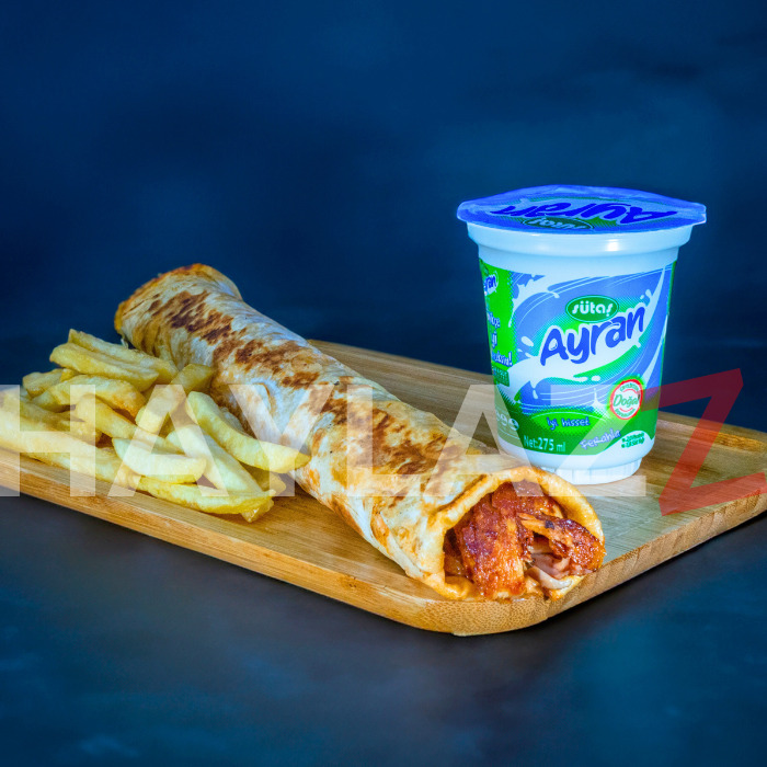 Tavuk Döner Mega Dürüm Cips ayran