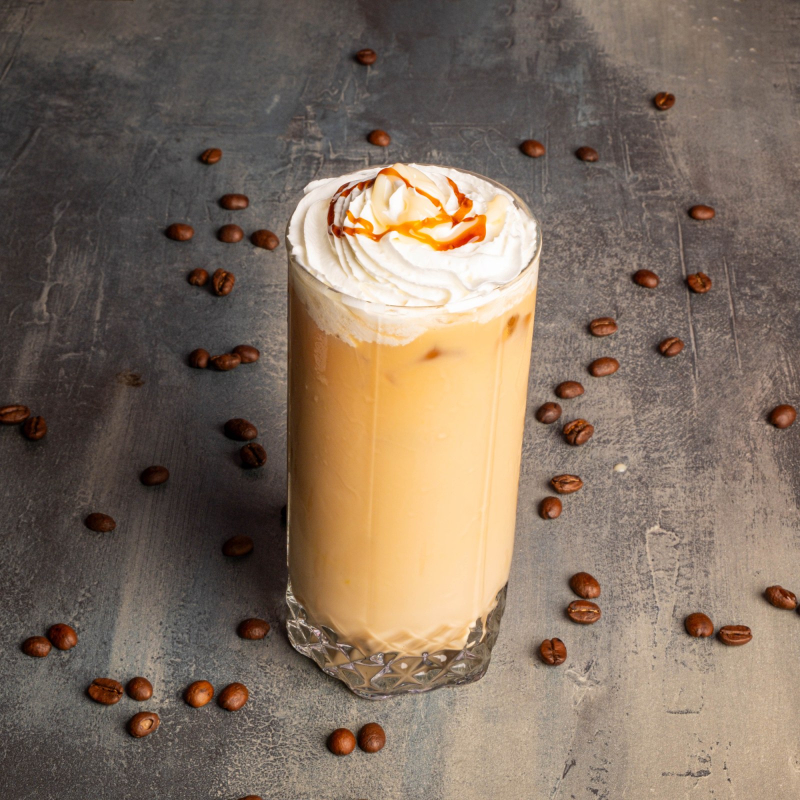 Iced White Caramel Latte