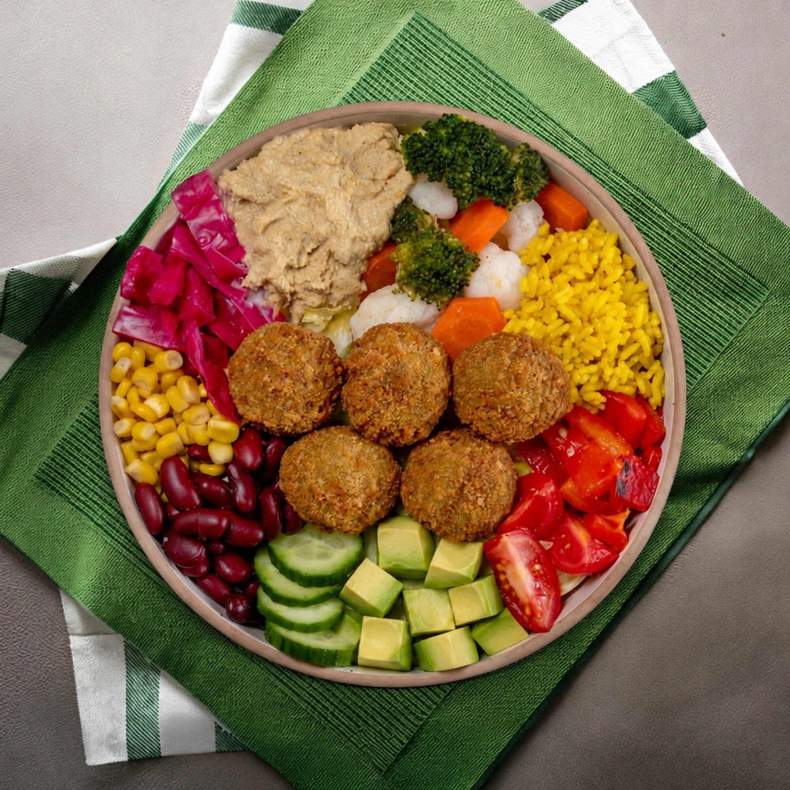 Falafelli Humuslu Bowl