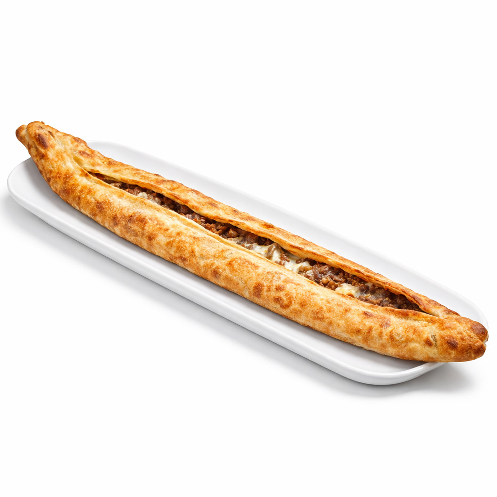 Kavurmalı Kaşarlı Pide