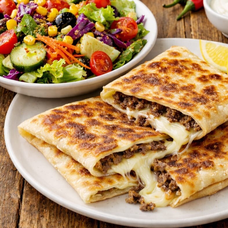 Kıymalı Kaşarlı Gözleme
