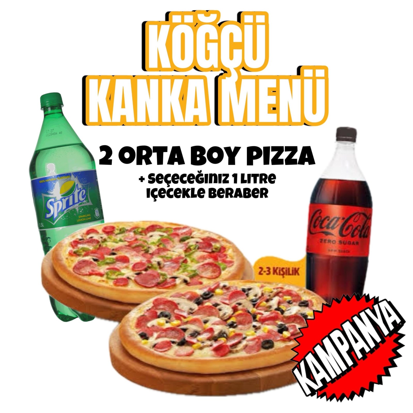 2'li Pizza Menü