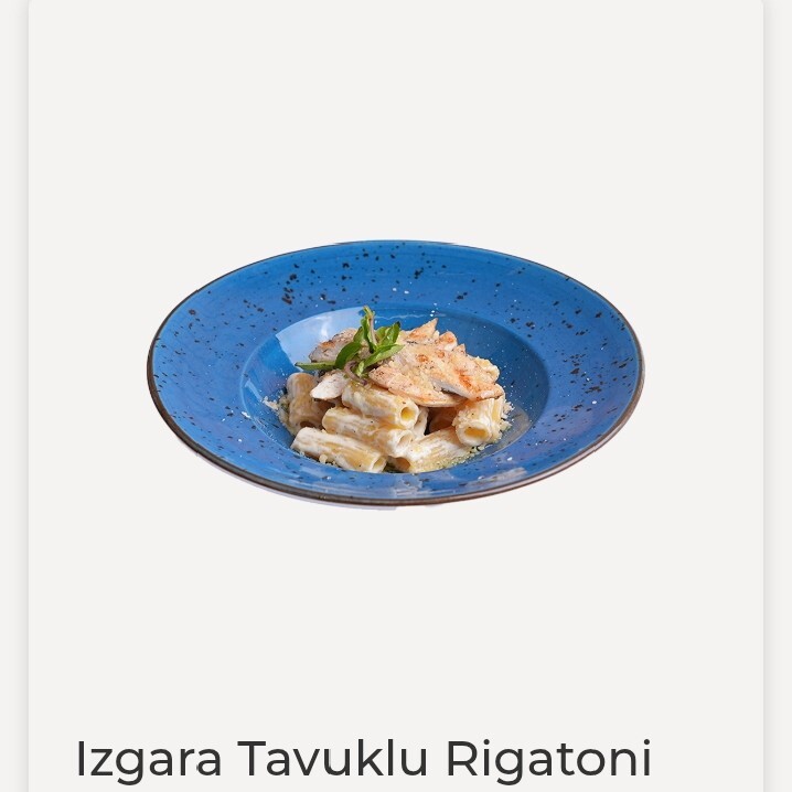 Izgara Tavuklu Rigatoni