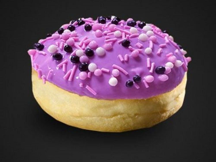Purple White Donut