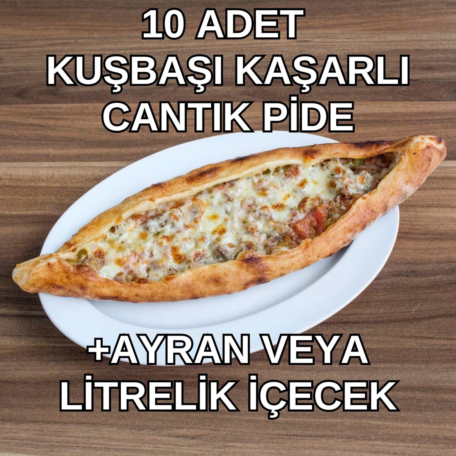 10'lu Kuşbaşılı Kaşarlı Cantık Menü
