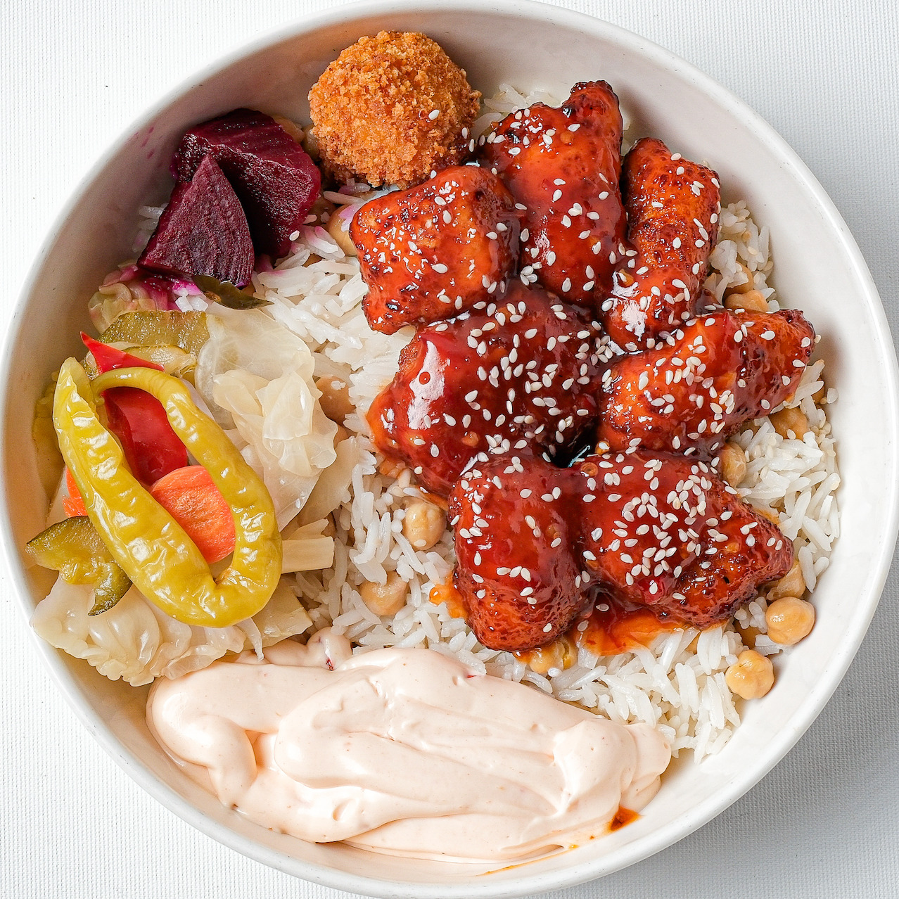 Sweet Chili Pilav Üstü