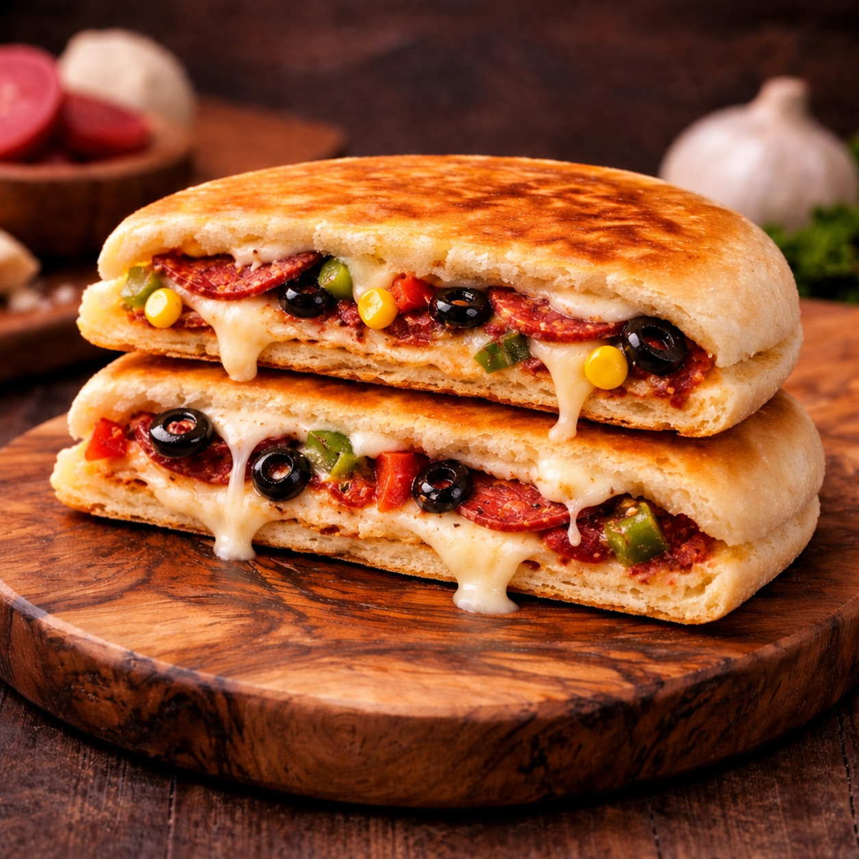 Bazlamada Pizza Tost (Orta)