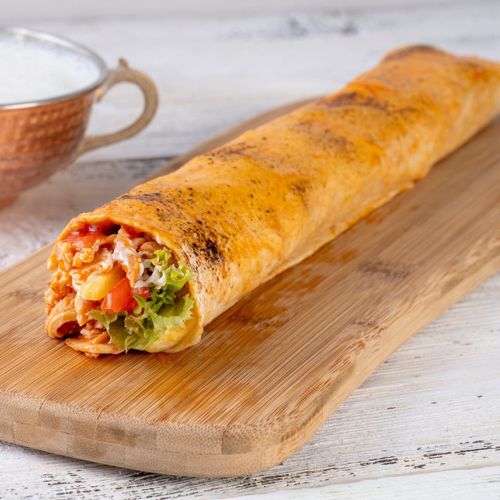 Hatay Usulü Soslu Tavuk Döner Dürüm
