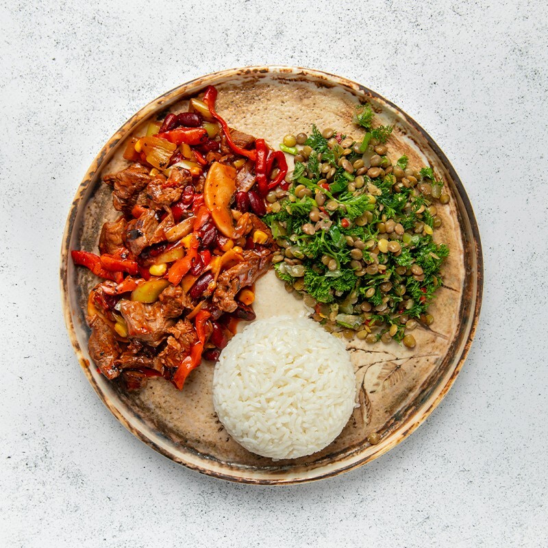 Mexican Soslu Et (1258,7 KCal)