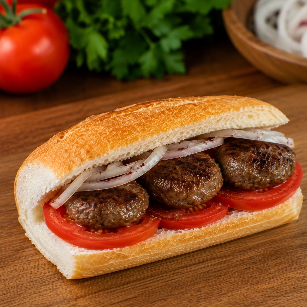 Tam Ekmek Arası Kömürde Köfte