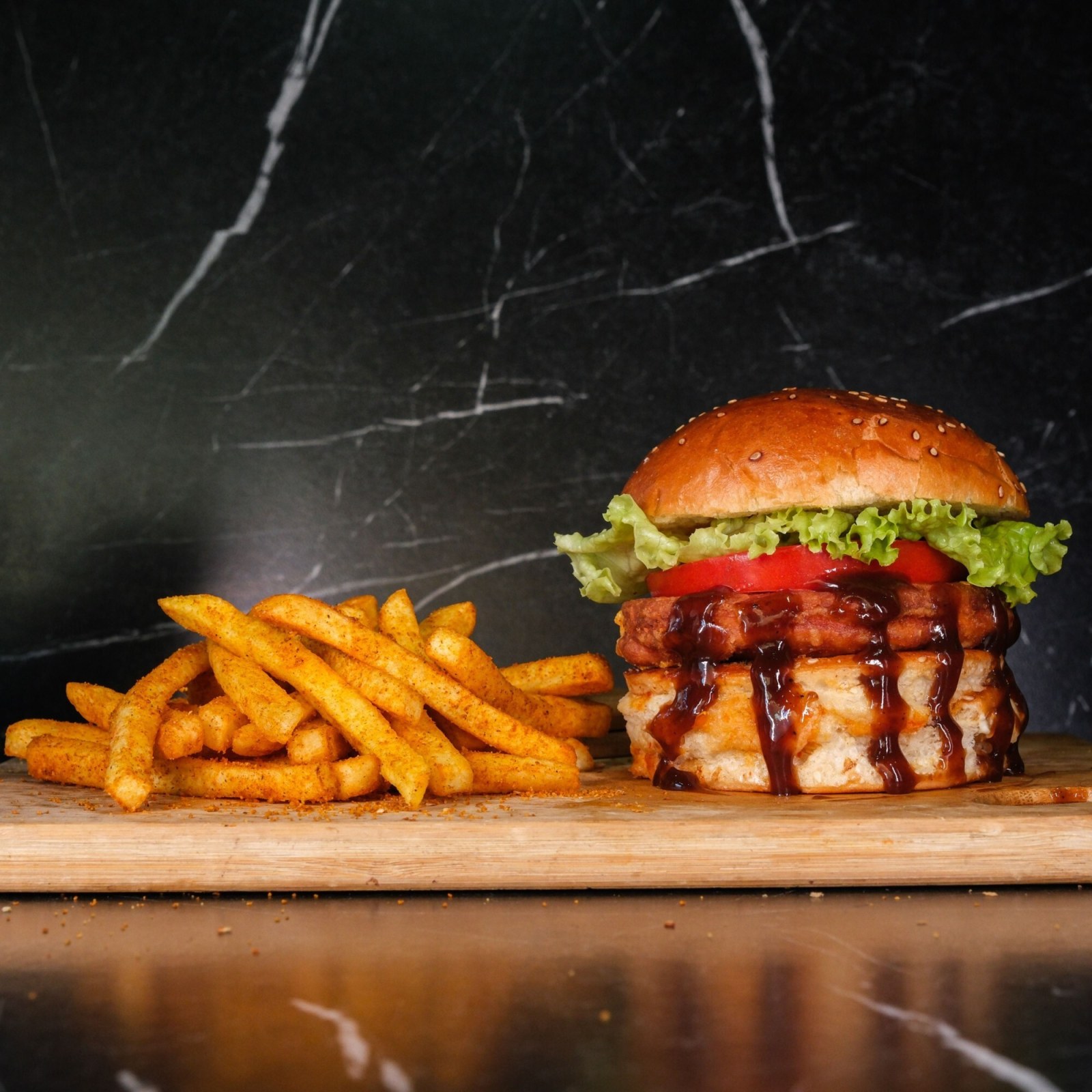 Cheken Cheese .Burger