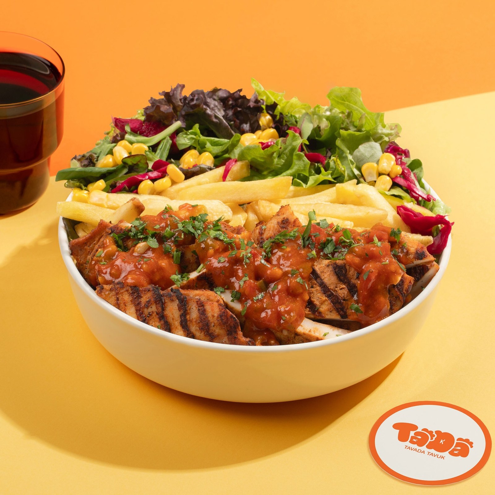 Salsa Soslu Izgara Tavuk Patates