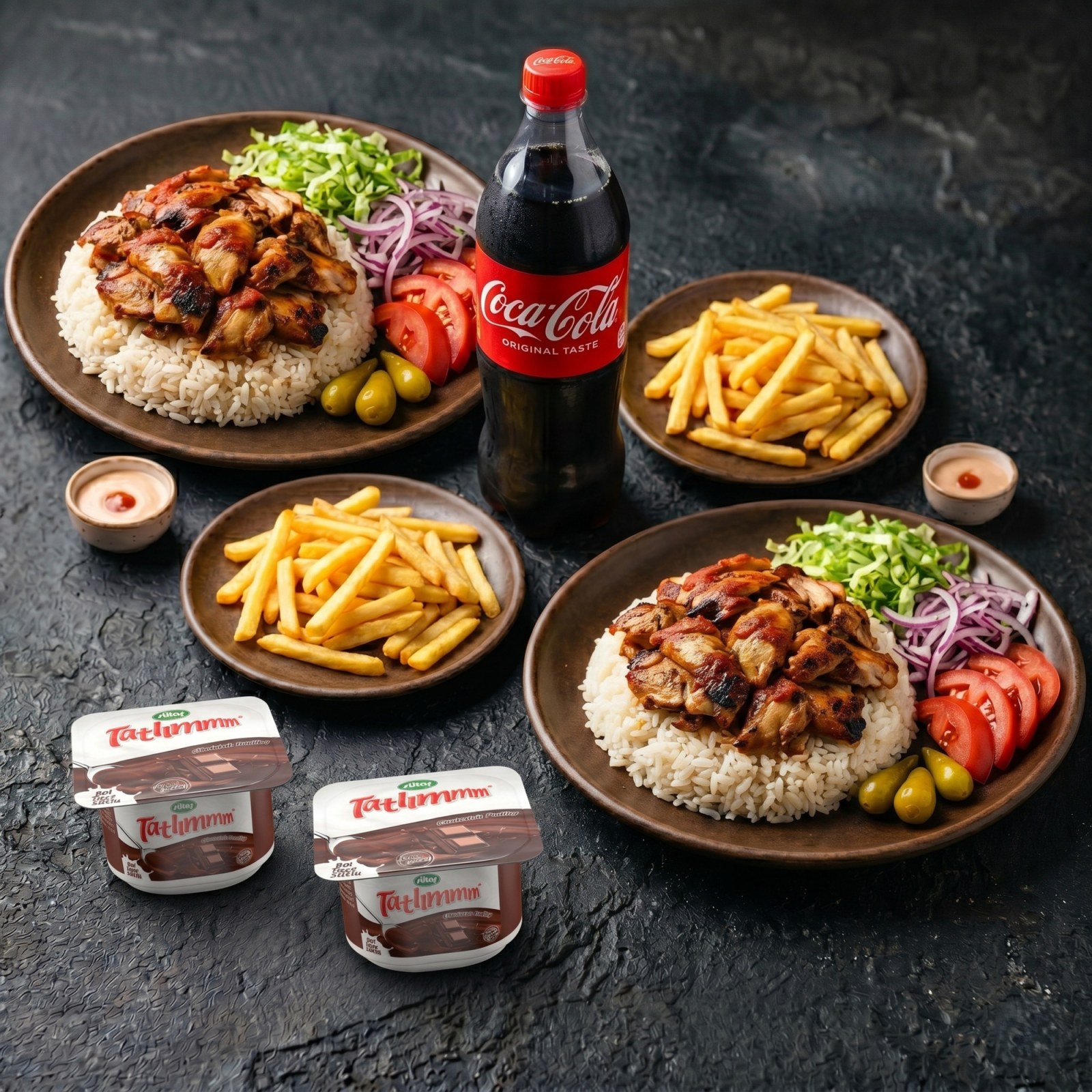 2'li Pilav Üstü Tavuk Döner Menü